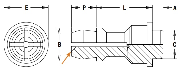 Mechanical Drawing - PEM SMTSS™ Reelfast® Snap-Top® Standoffs
